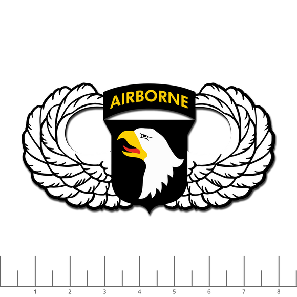 101st Winged, Print decal