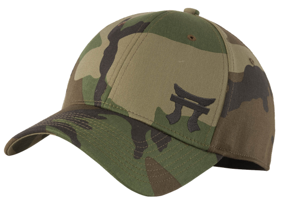 Camo fitted hat