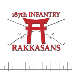 187th Infantry cut decal
