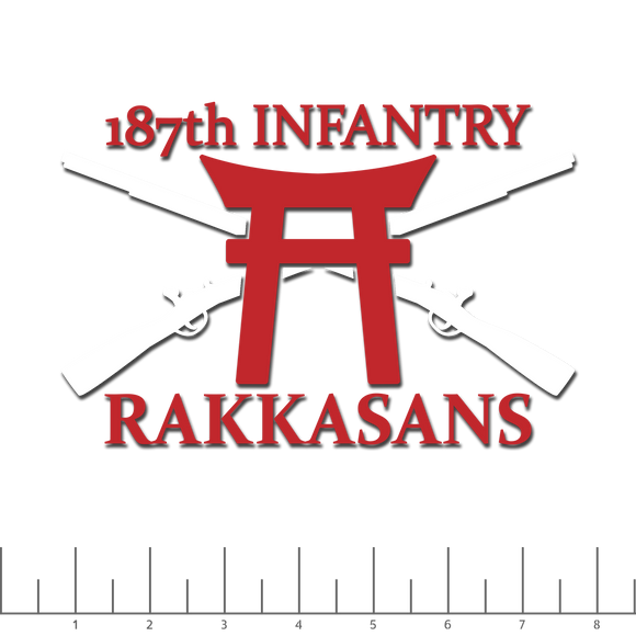 187th Infantry cut decal