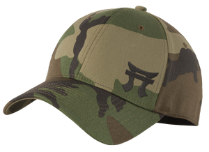 Camo fitted hat